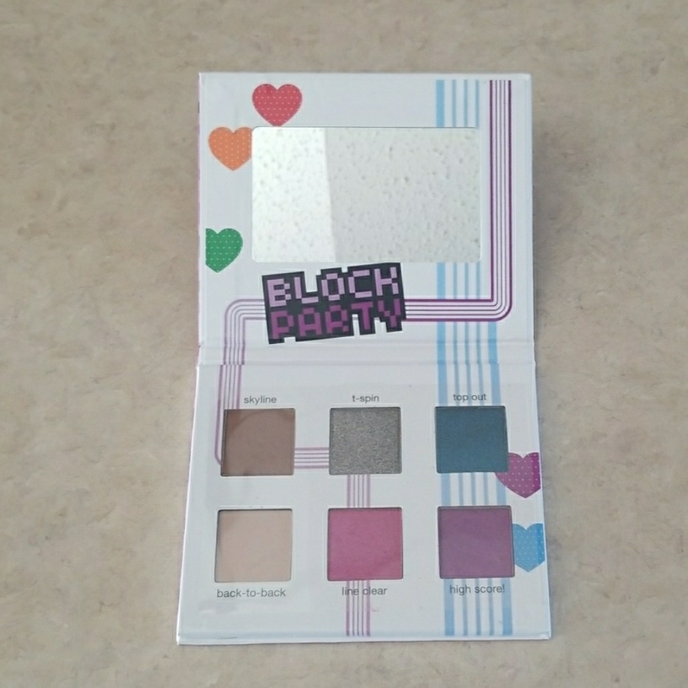 6 color eye shadow pallete